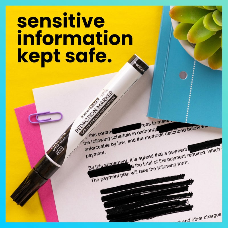 ExcelMark Security Redaction Marker (6 pack) - Image 2